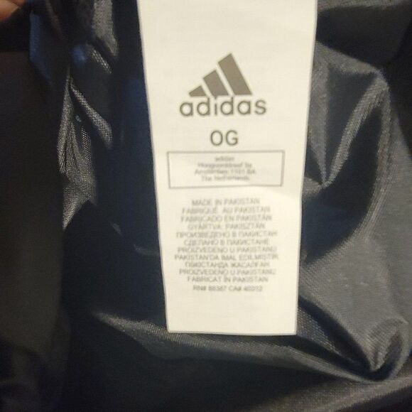 Adidas Black White School College Drawstring Sackpack Sling Backpack 14" X 18" - Picture 2 of 7